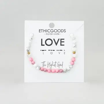 Ethic Goods Morse Code Bracelets - Multiple Affirmations Available!