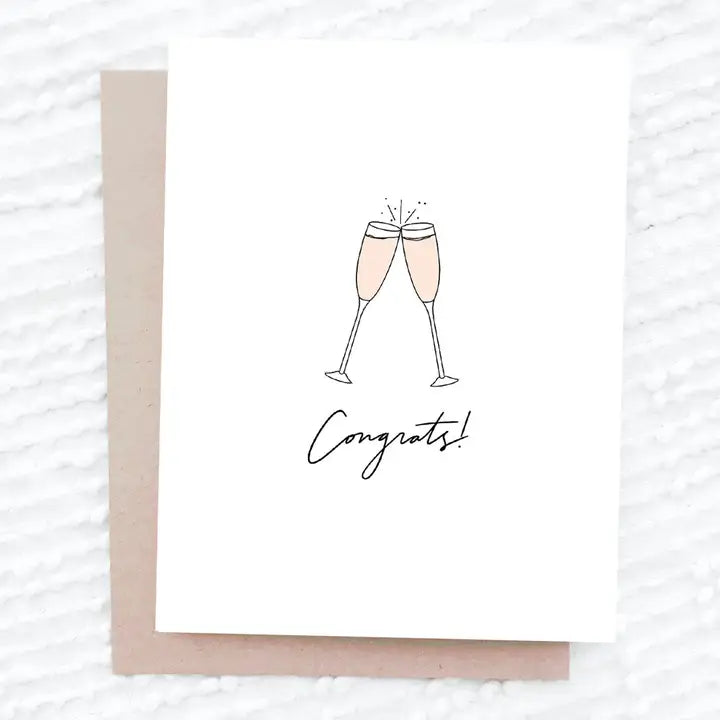 Congrats Champagne Card