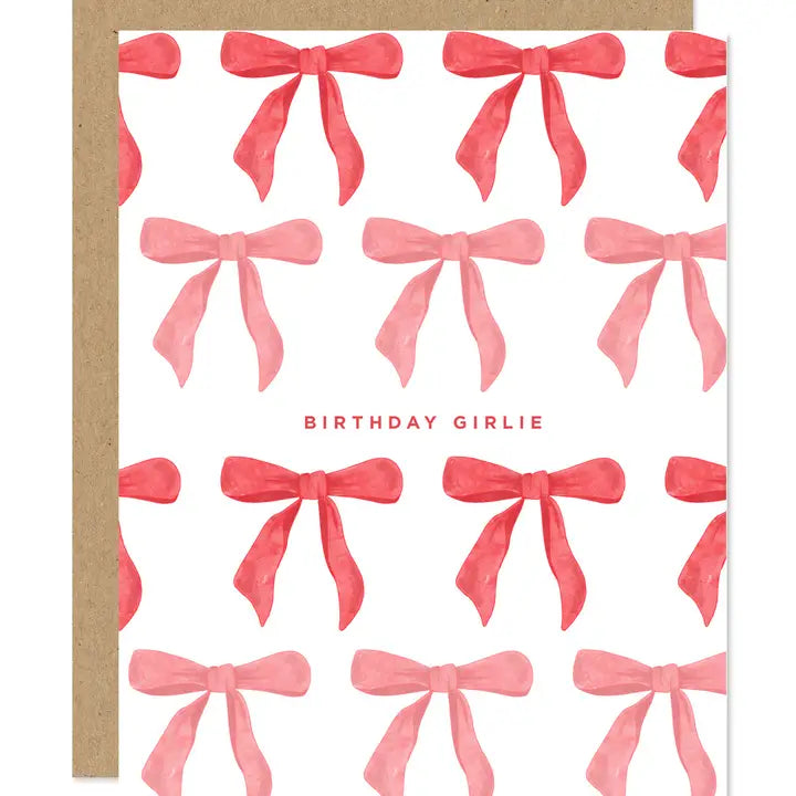 Birthday Girlie Bow Card