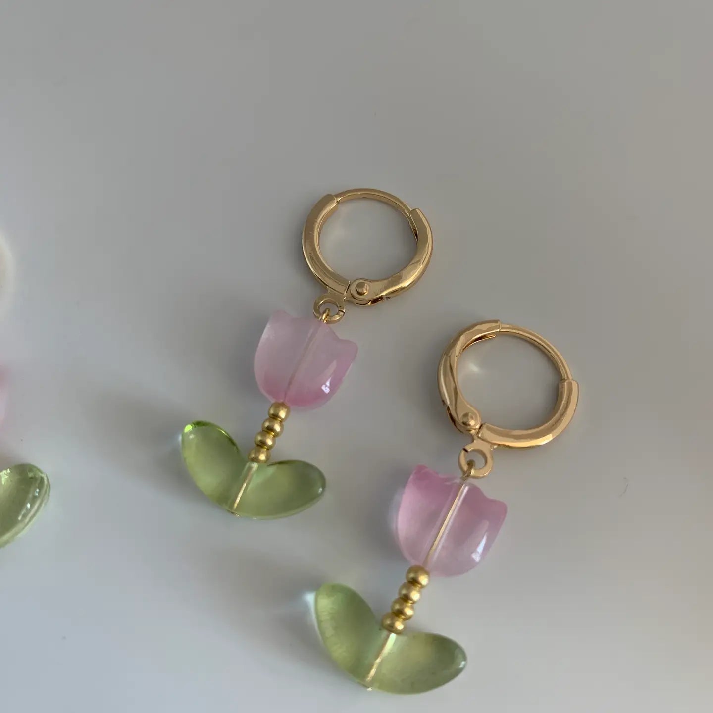 Dainty Blooming Tulips Earrings