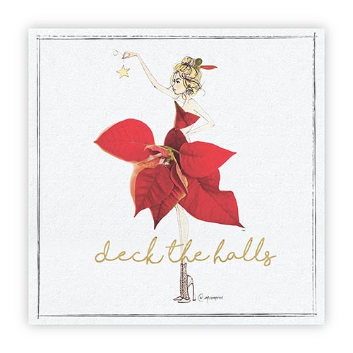 Santa Barbara- Deck the Halls Cocktail Napkin (20 ct.)