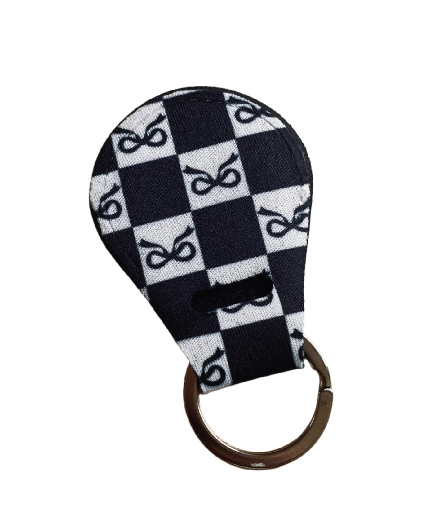 Air tag holder - black checkered bows