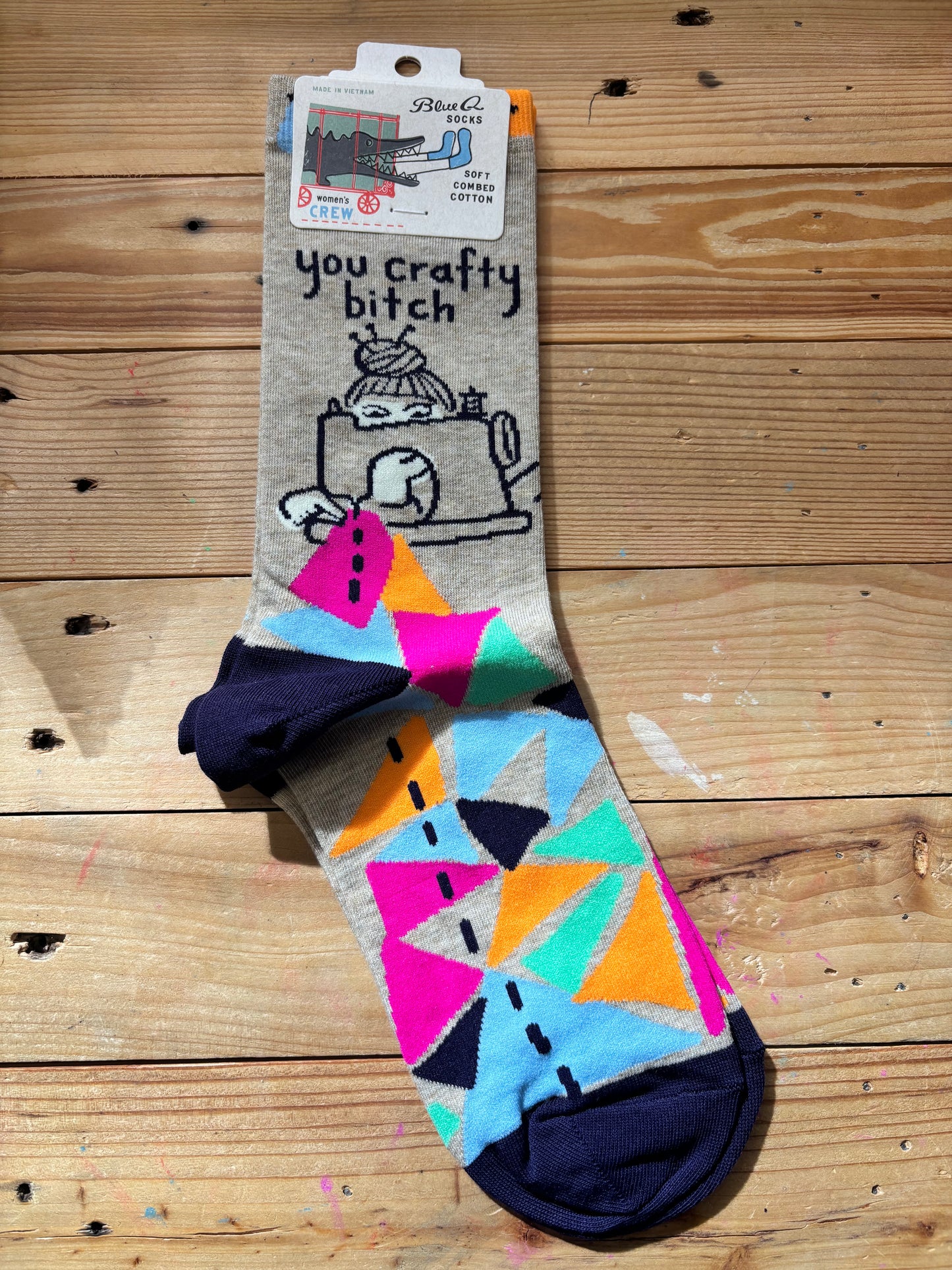 You Crafty Bitch Crew Socks