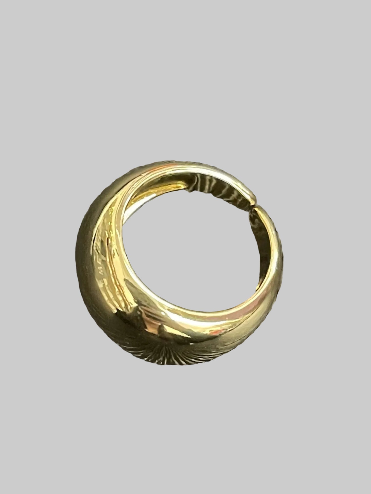 Aim Eternal Plain Gold Chunky Adjustable Dom Ring
