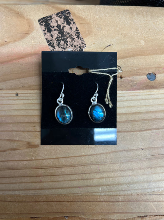 KC108 - Sterling Silver Labradorite Earrings