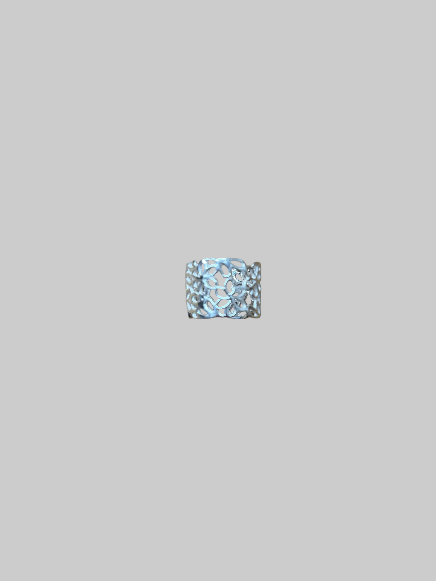 KC058 - Adjustable Sterling Silver Flower Band