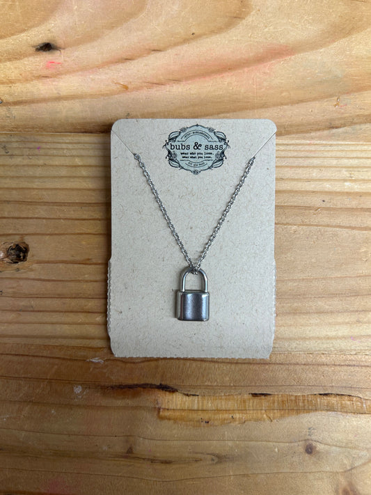 Padlock Cable Chain Necklace