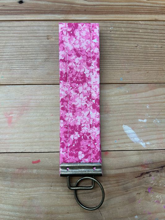 Pink Floral Keychain