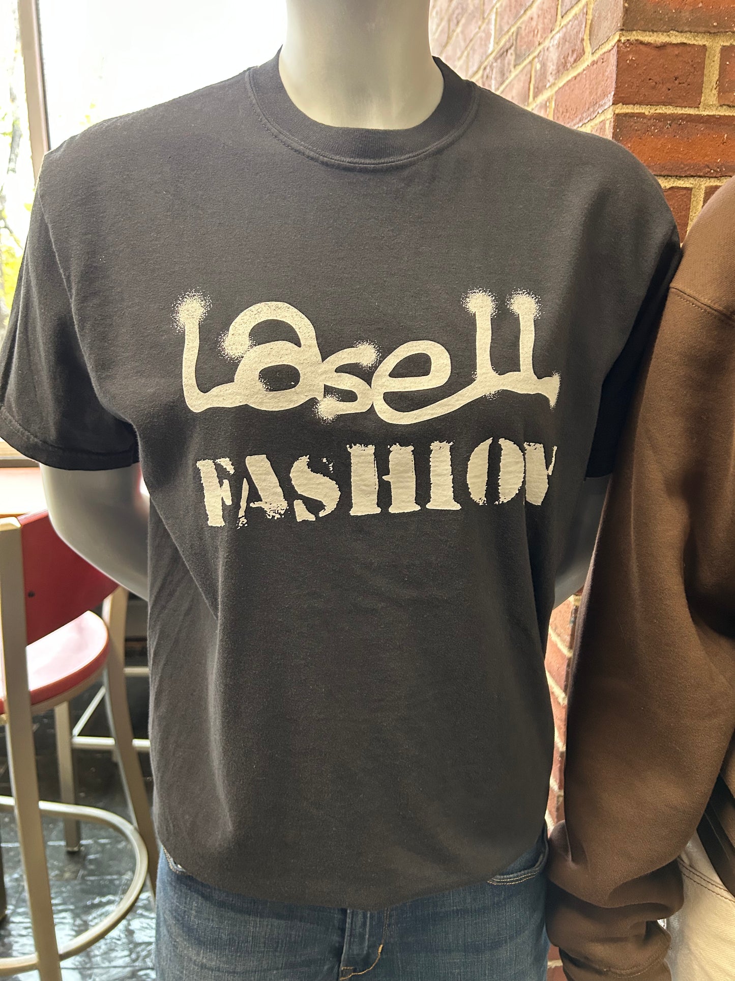 Black Spray Paint Lasell Fashion Tee