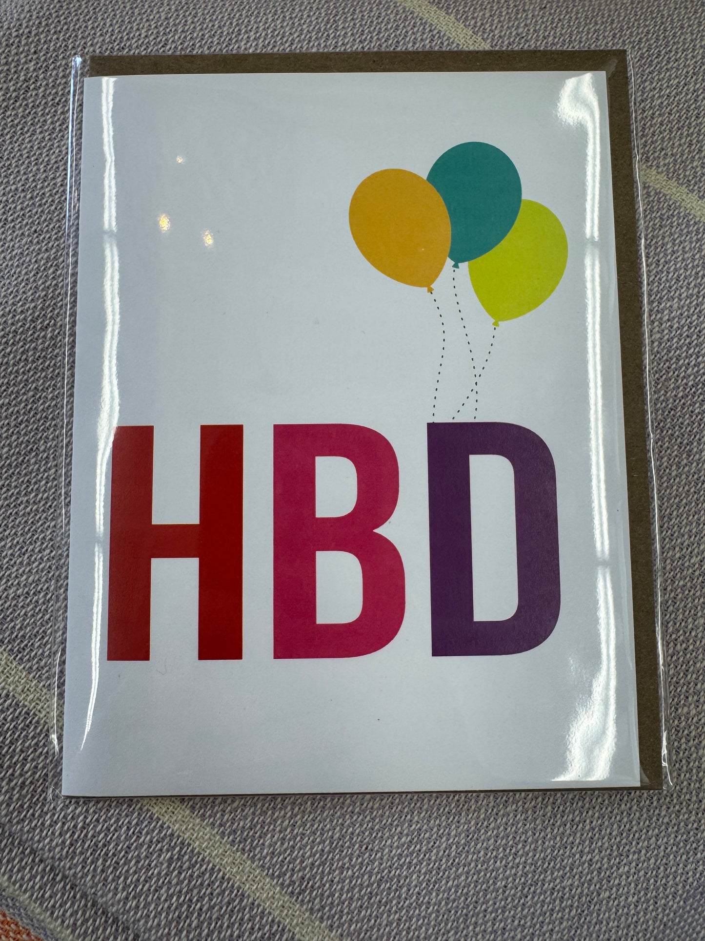 HBD Birthday Card