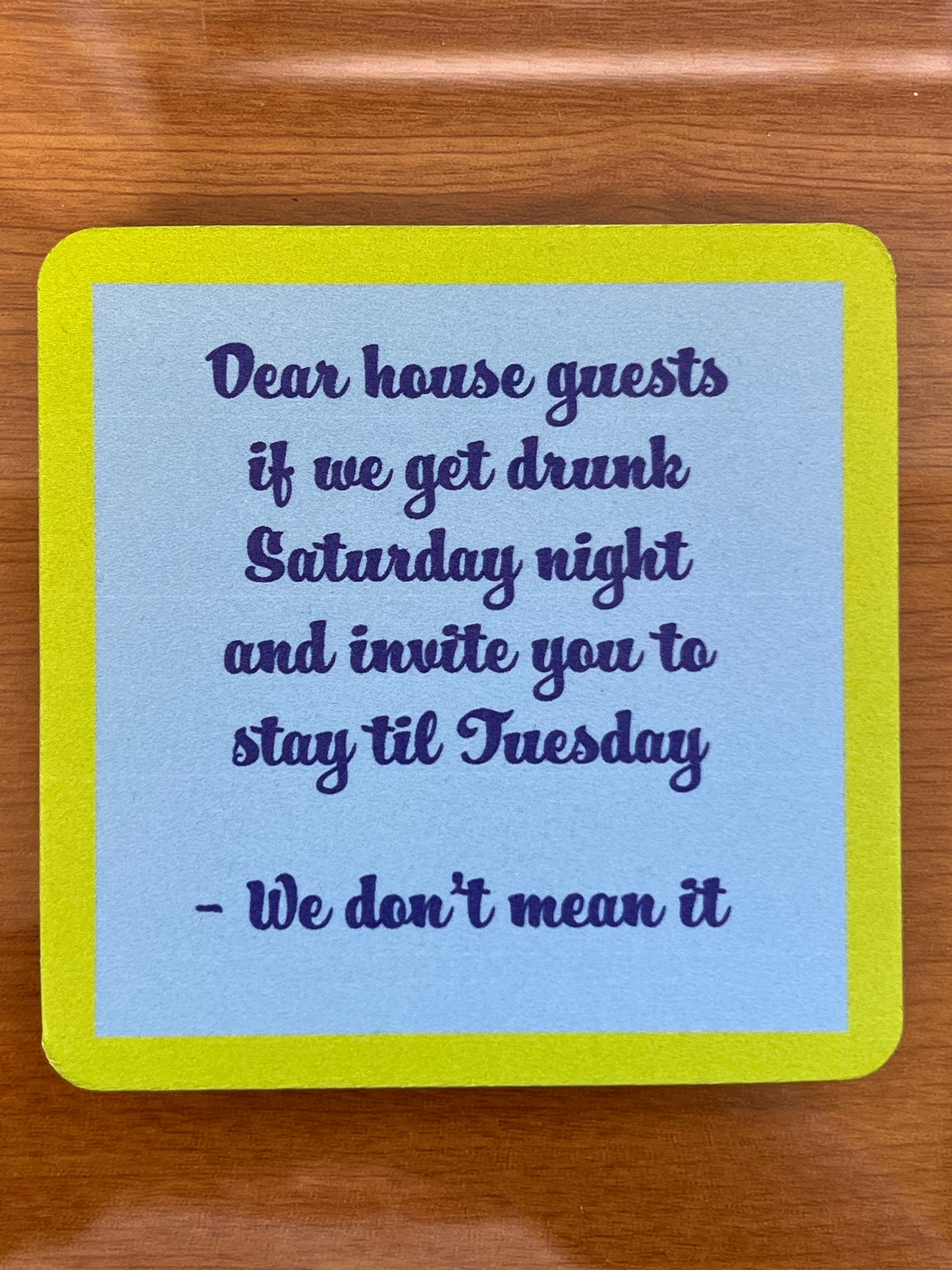Drinks On Me Coasters- Dear House Guest