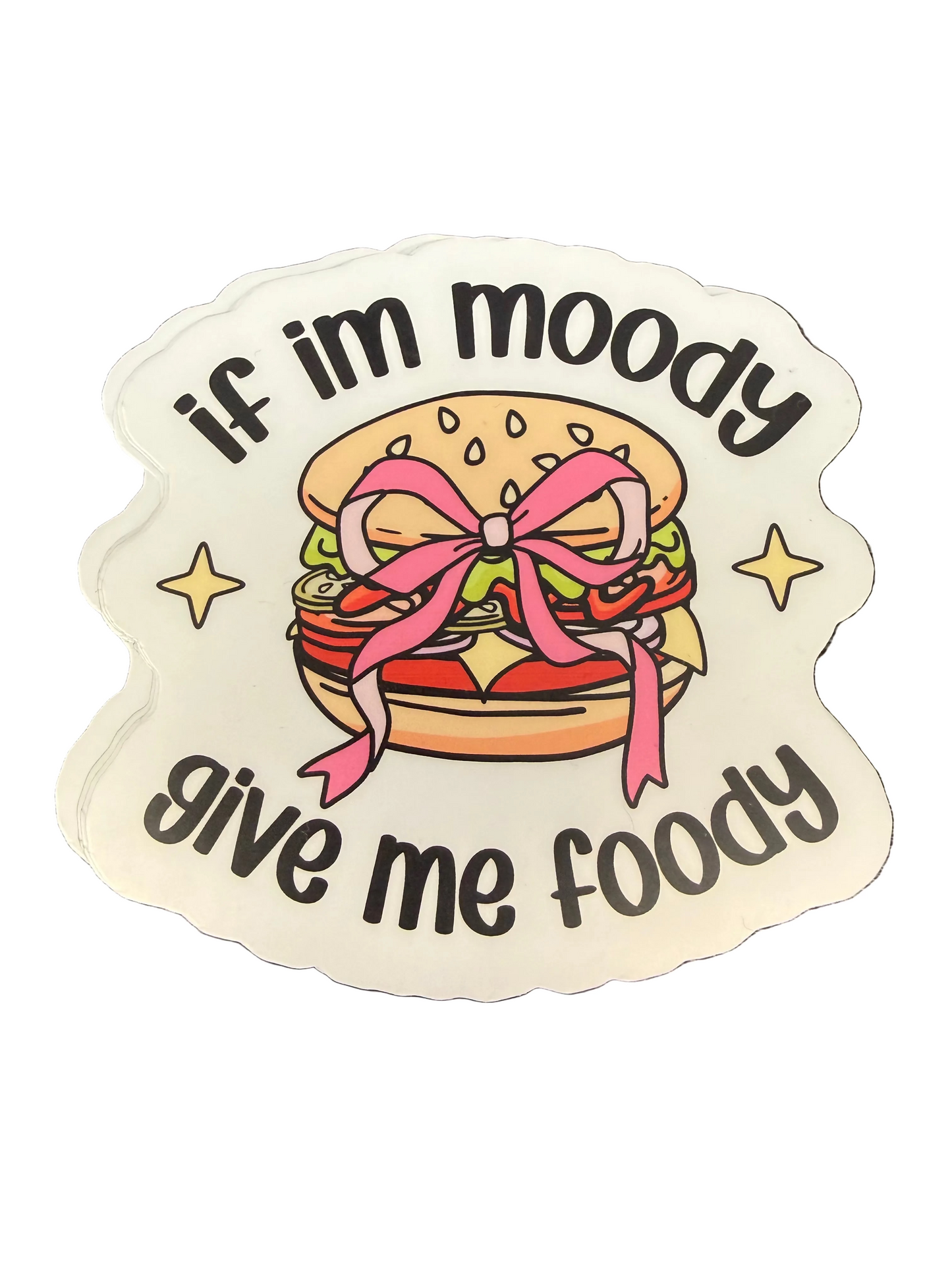 Food Hangry Relatable Funny Vinyl Sticker