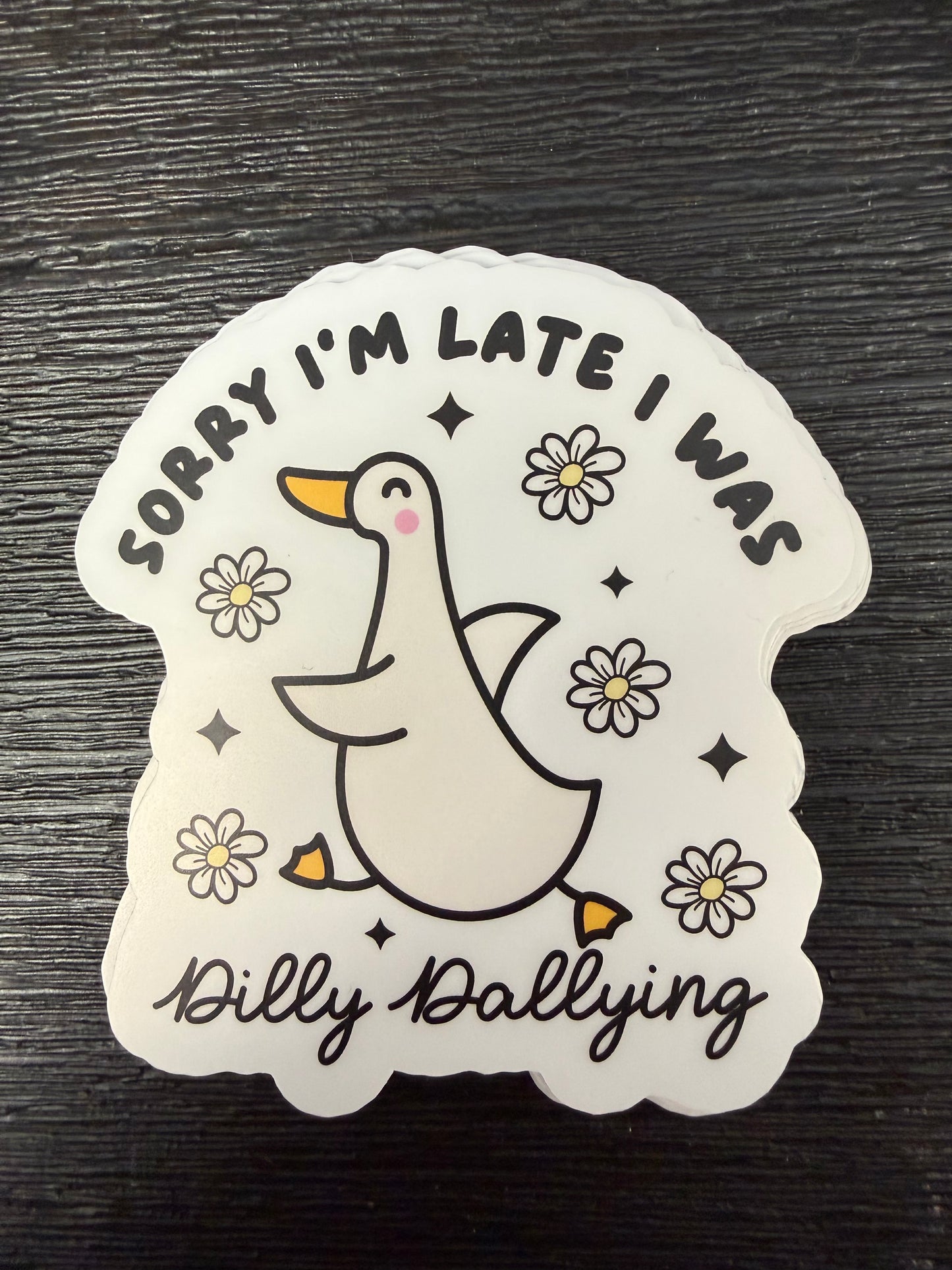 Relatable Duck Goose Funny Vinyl Sticker