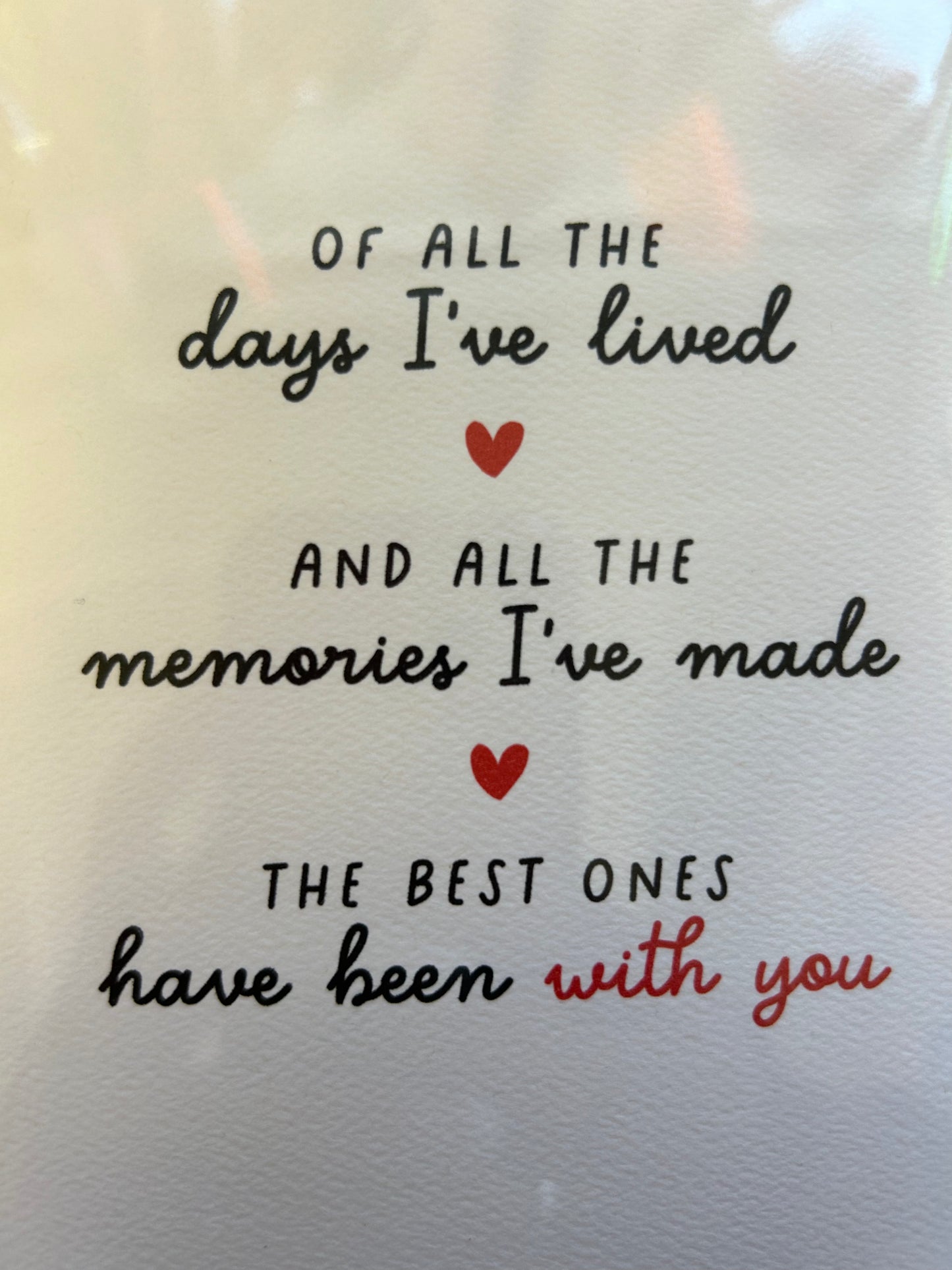 Blue Thistle Prints- Of All The Day's I've Lived Card