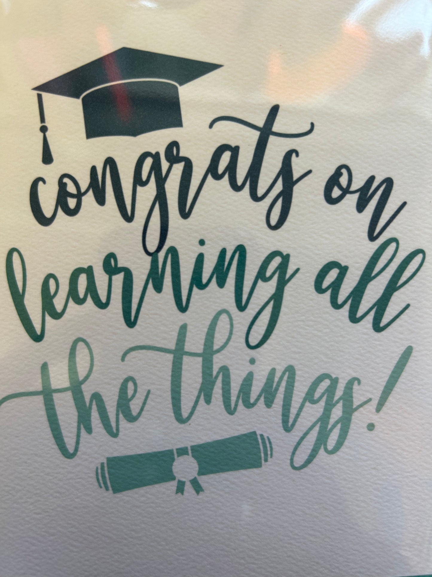 Blue Thistle Prints Congrats On Learning Card