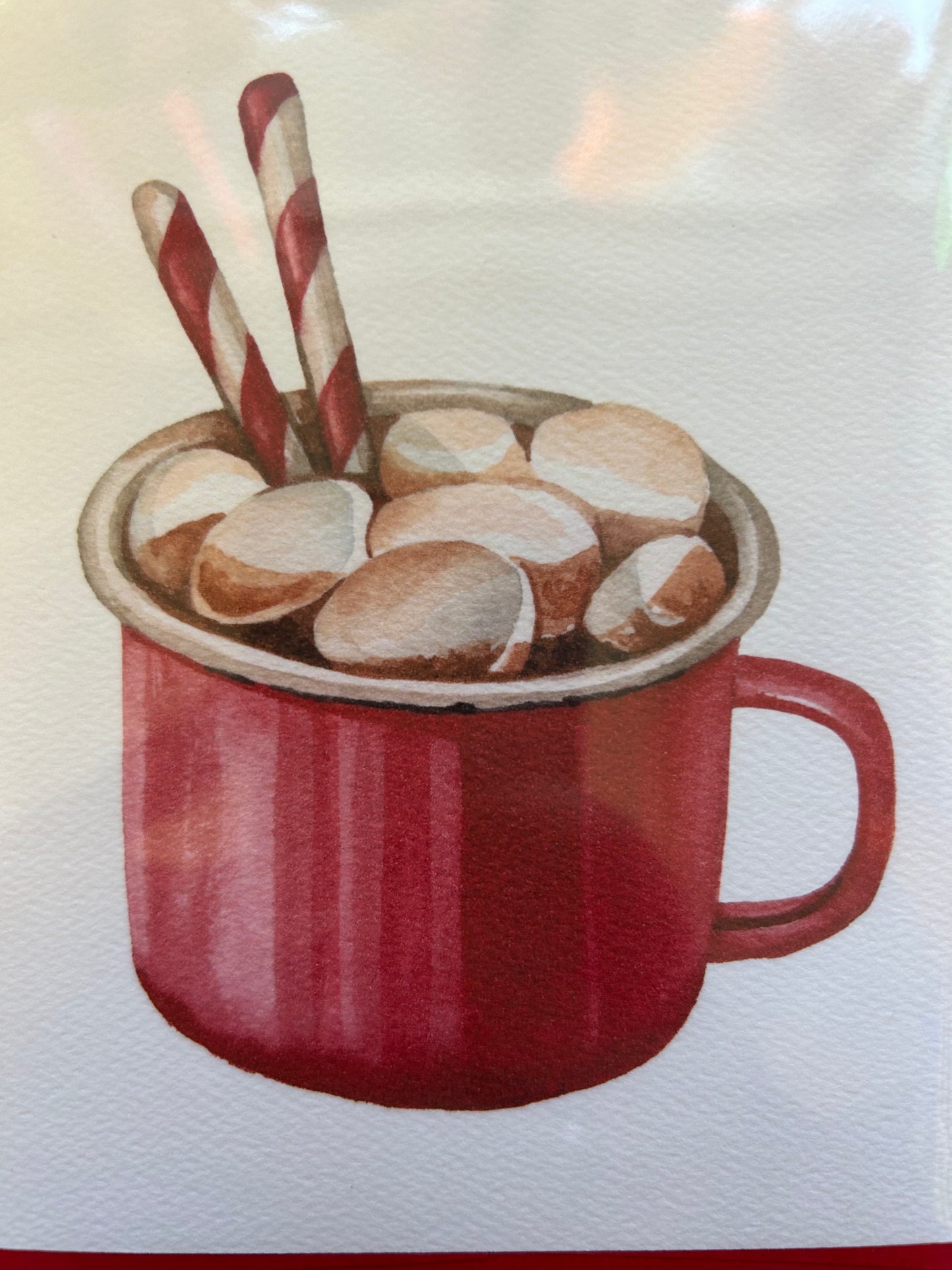 Blue Thistle Prints Hot Cocoa Card