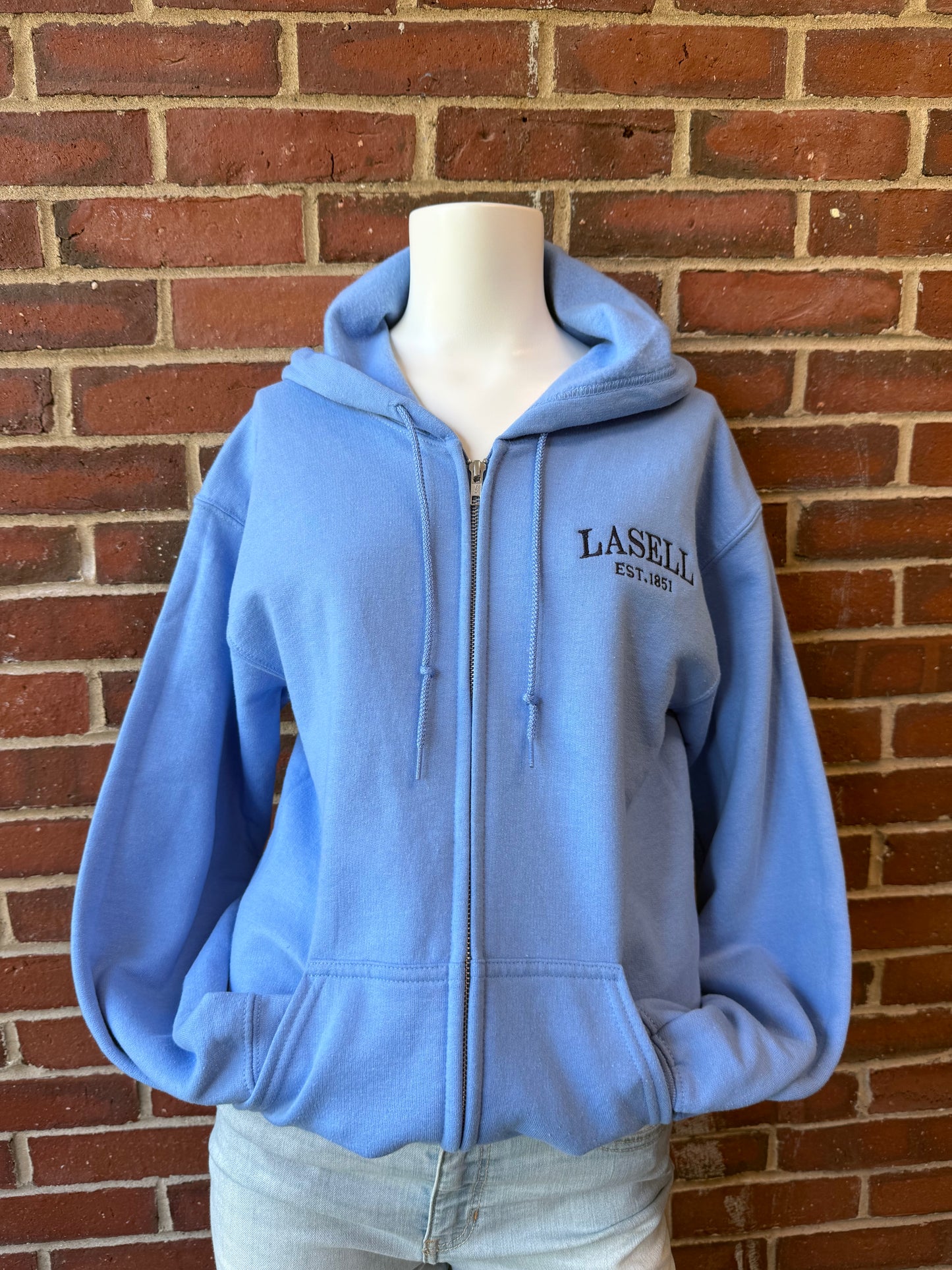 Est.1851 Lasell Blue Zip Up - Unisex