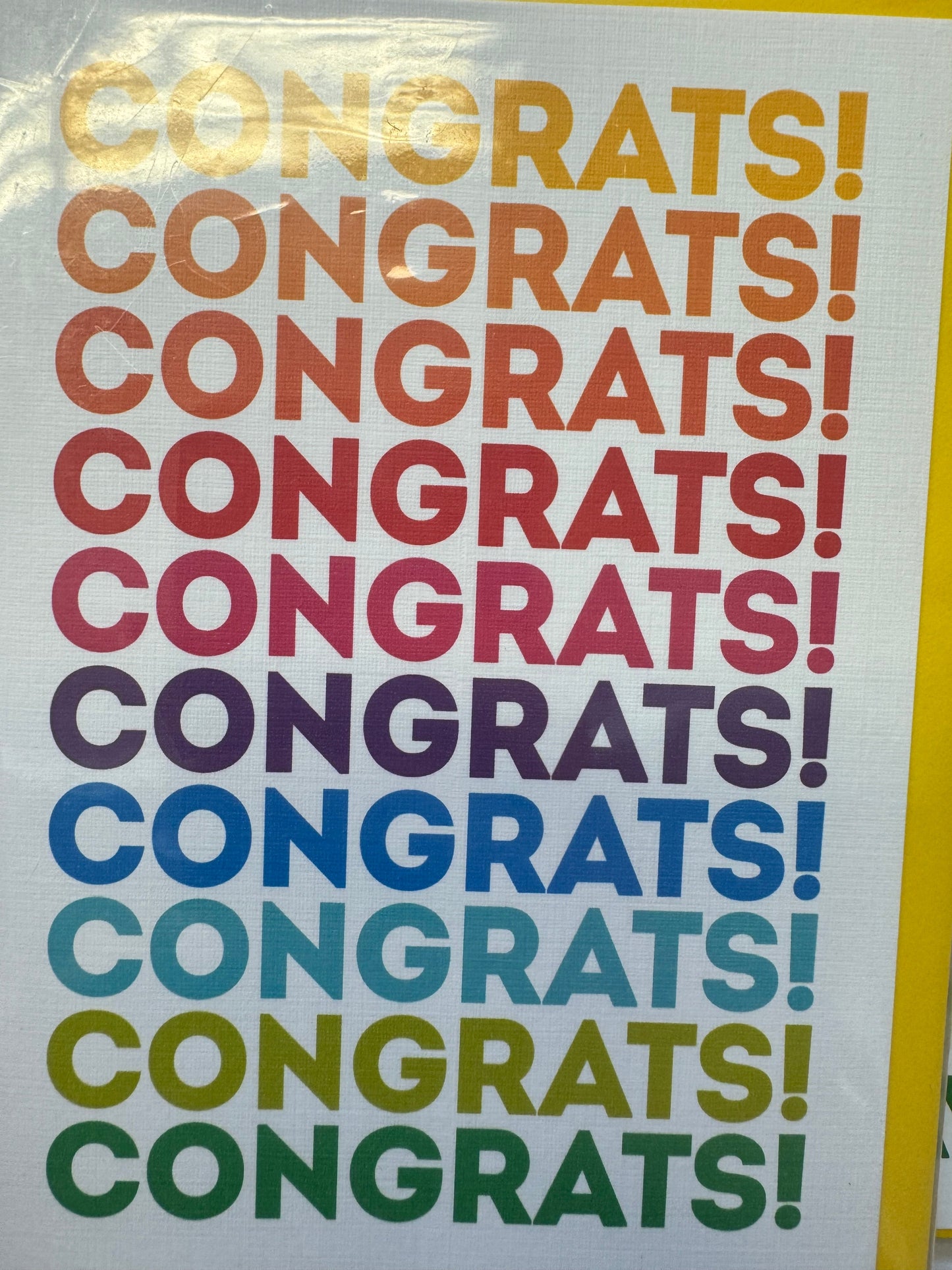 Congrats Repeat Card