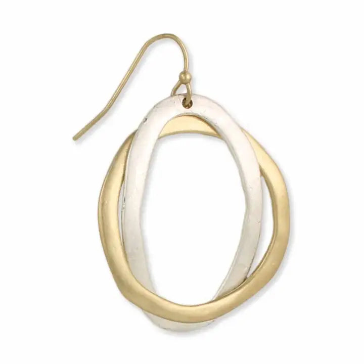 Museum mixed metal earrings