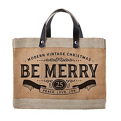 Santa Barbara- Canvas Tote- Market Be Merry Tote