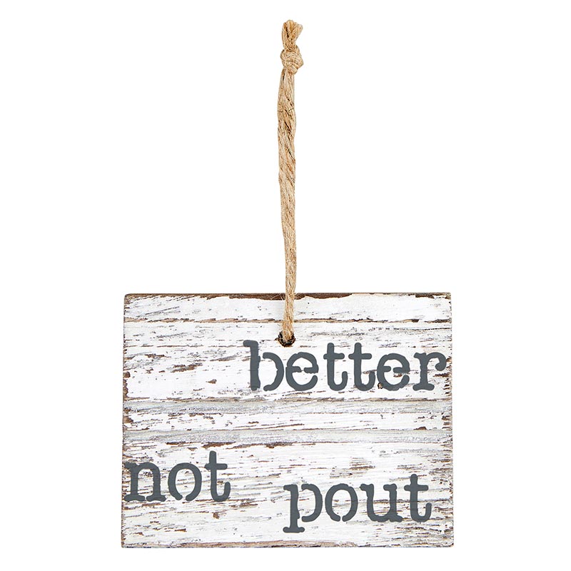 Santa Barbara- Better Not Pout Ornament
