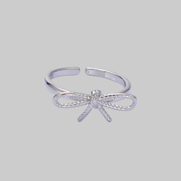 Silver Bow Ring