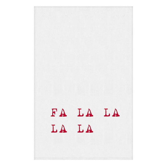 Santa Barbara Fa La La La Holiday Tea Towel