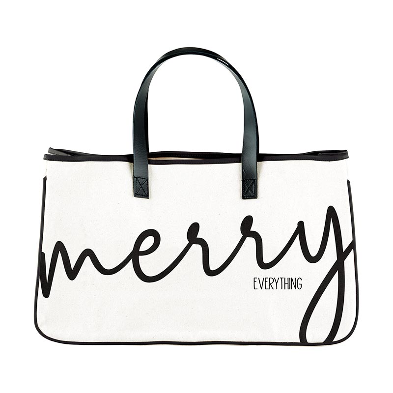 Santa Barbara- Canvas Tote- Merry Everything