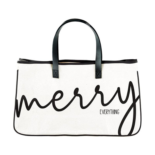 Santa Barbara- Canvas Tote- Merry Everything