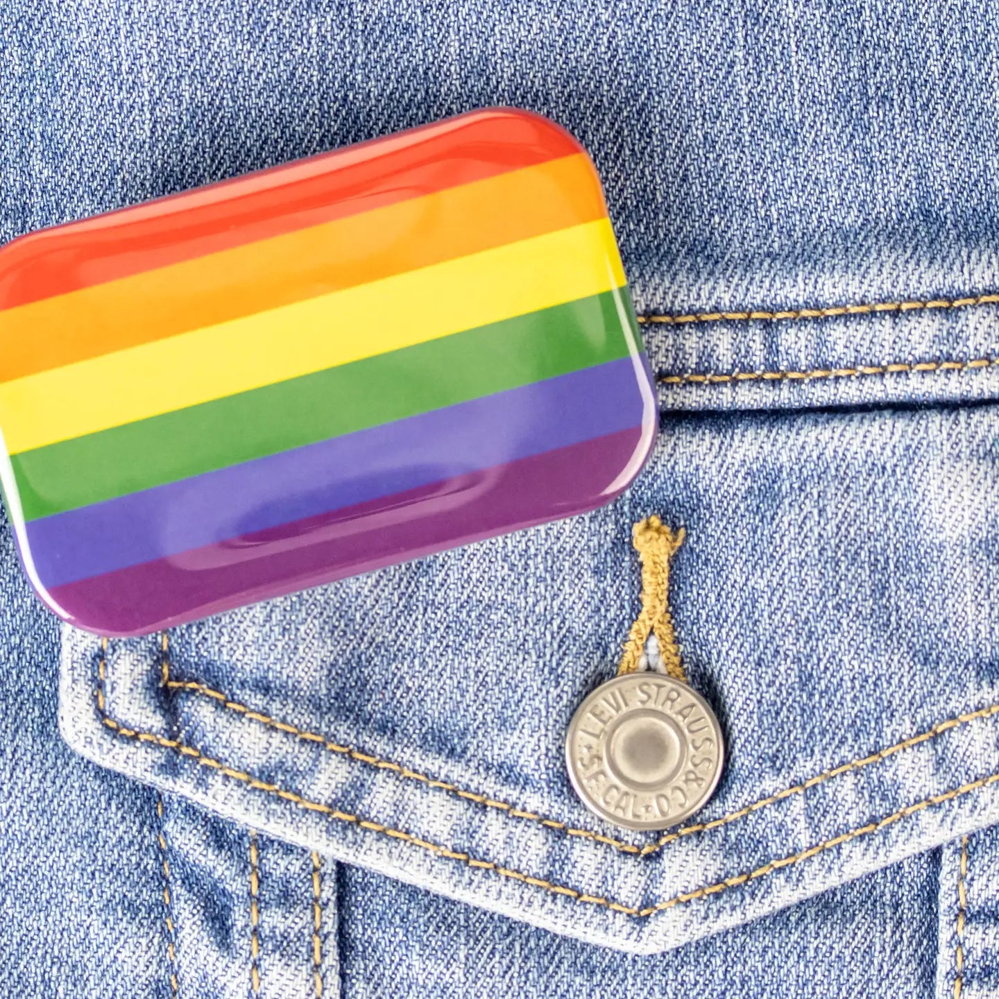 Pride Flag Button