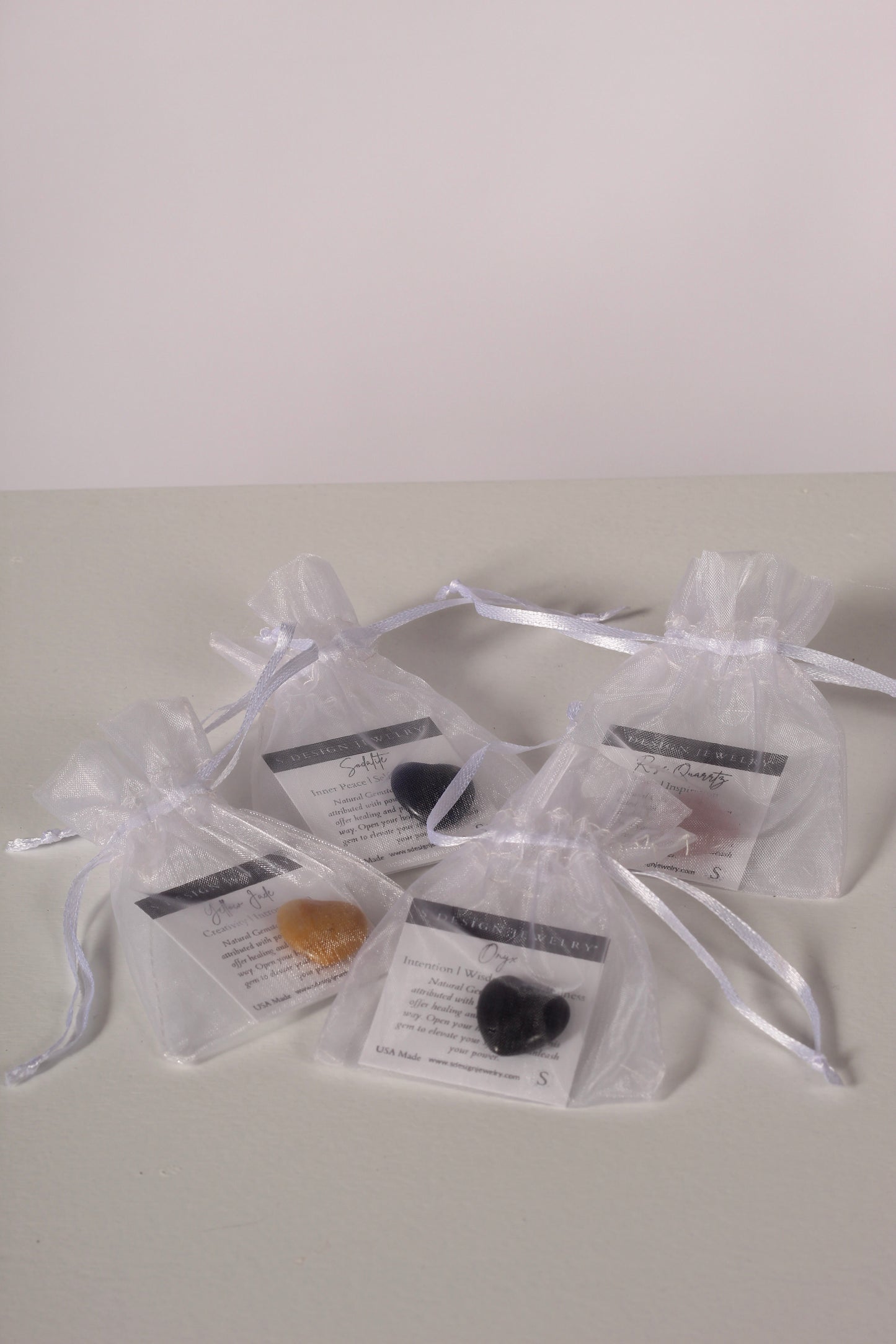 S Design- Pocket Heart Yellow Jade