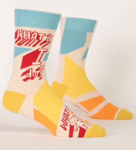 What I'd Do? Mens Crew Socks