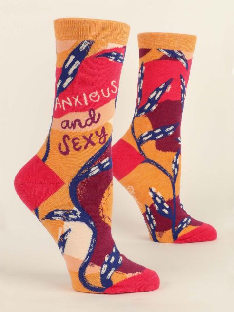 Anxious and Sexy Crew Socks