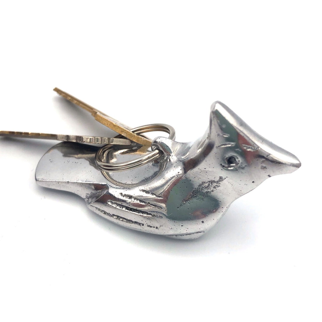 Recycled Aluminum Cardinal Keychain