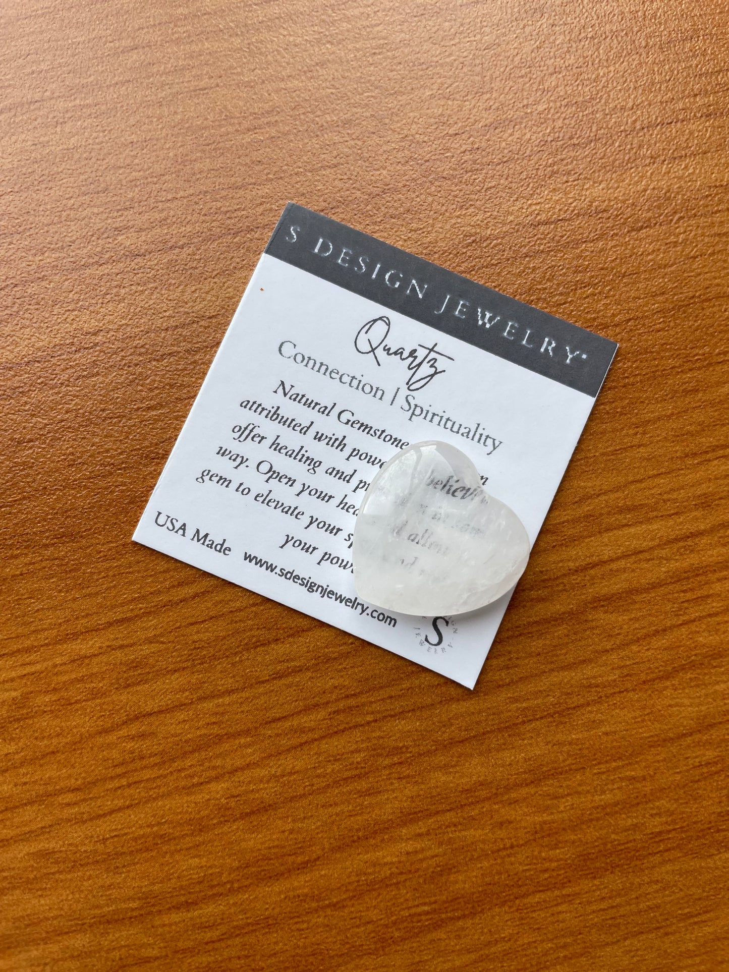 S Design- Pocket Hearts Quartz