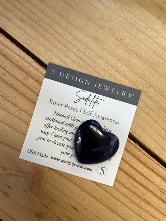 S Design- Pocket Heart Sodalite