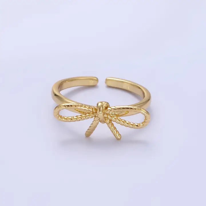 Gold Bow Ring