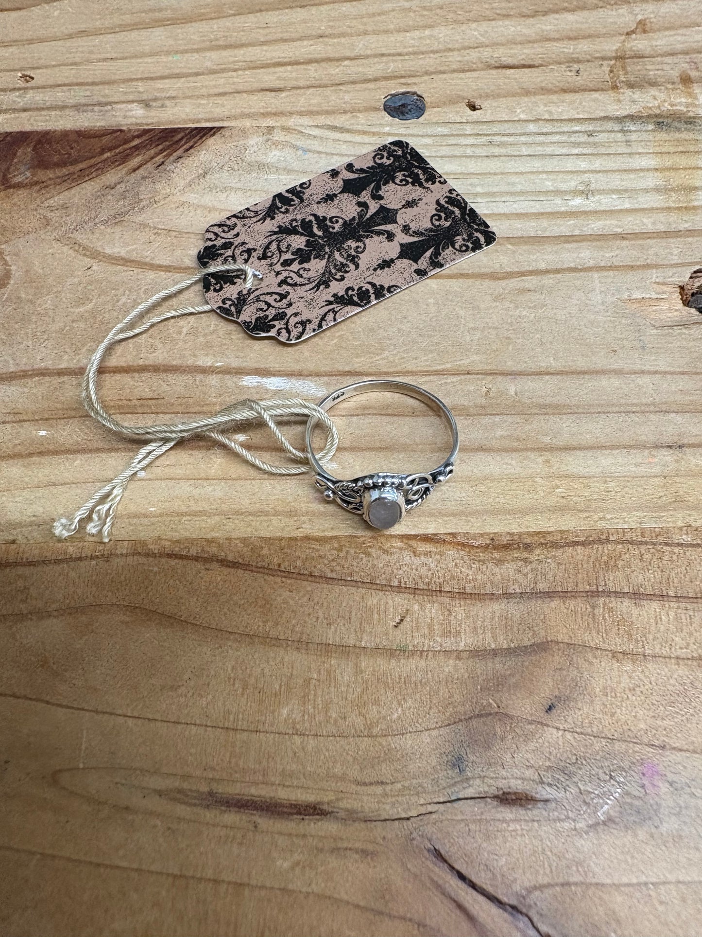 KC268 - Gemstone Sterling Silver Boho Timeless Look Ring