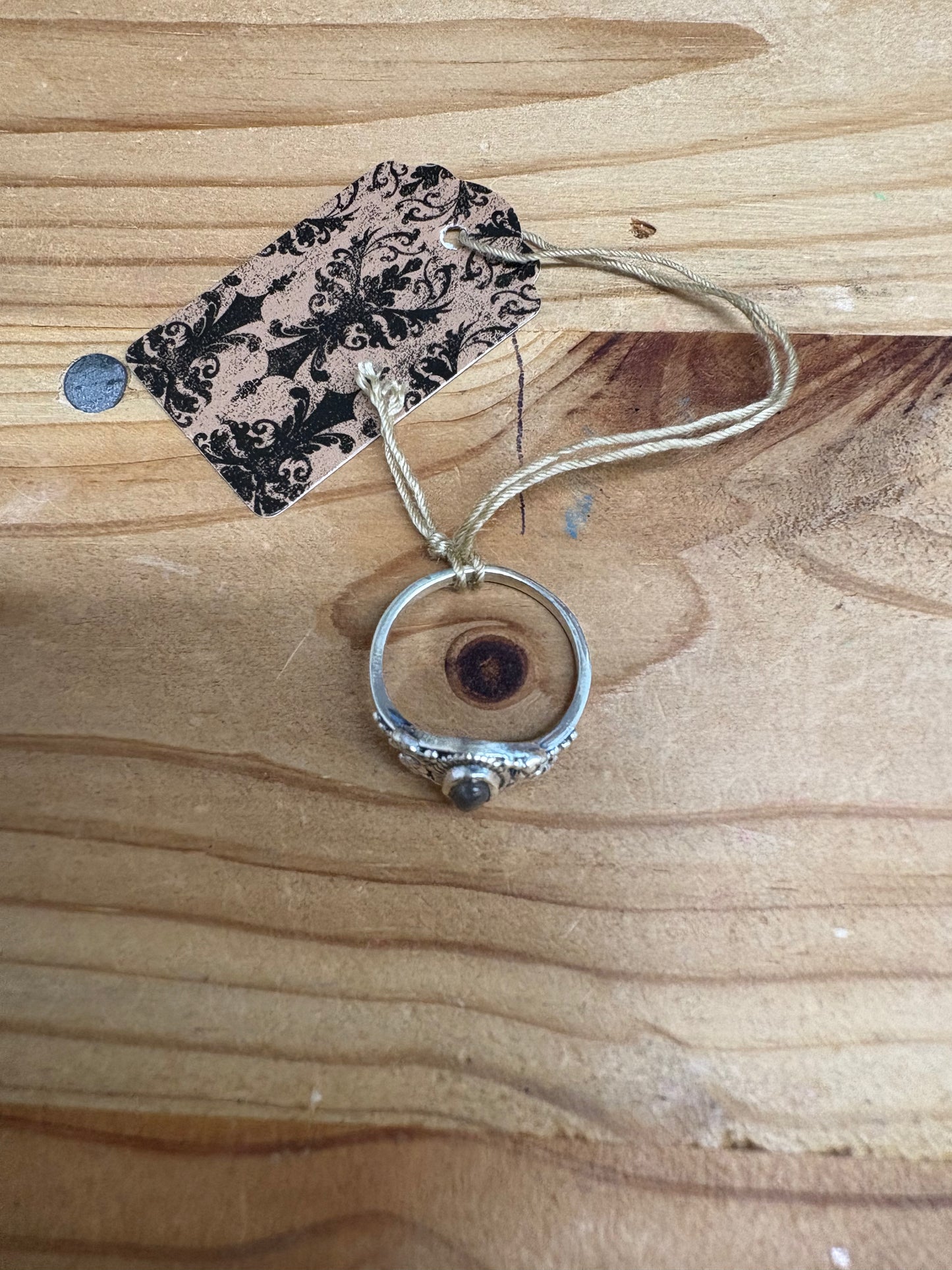 KC275 - Gemstone Sterling Silver Earthy Dainty Boho Style Ring