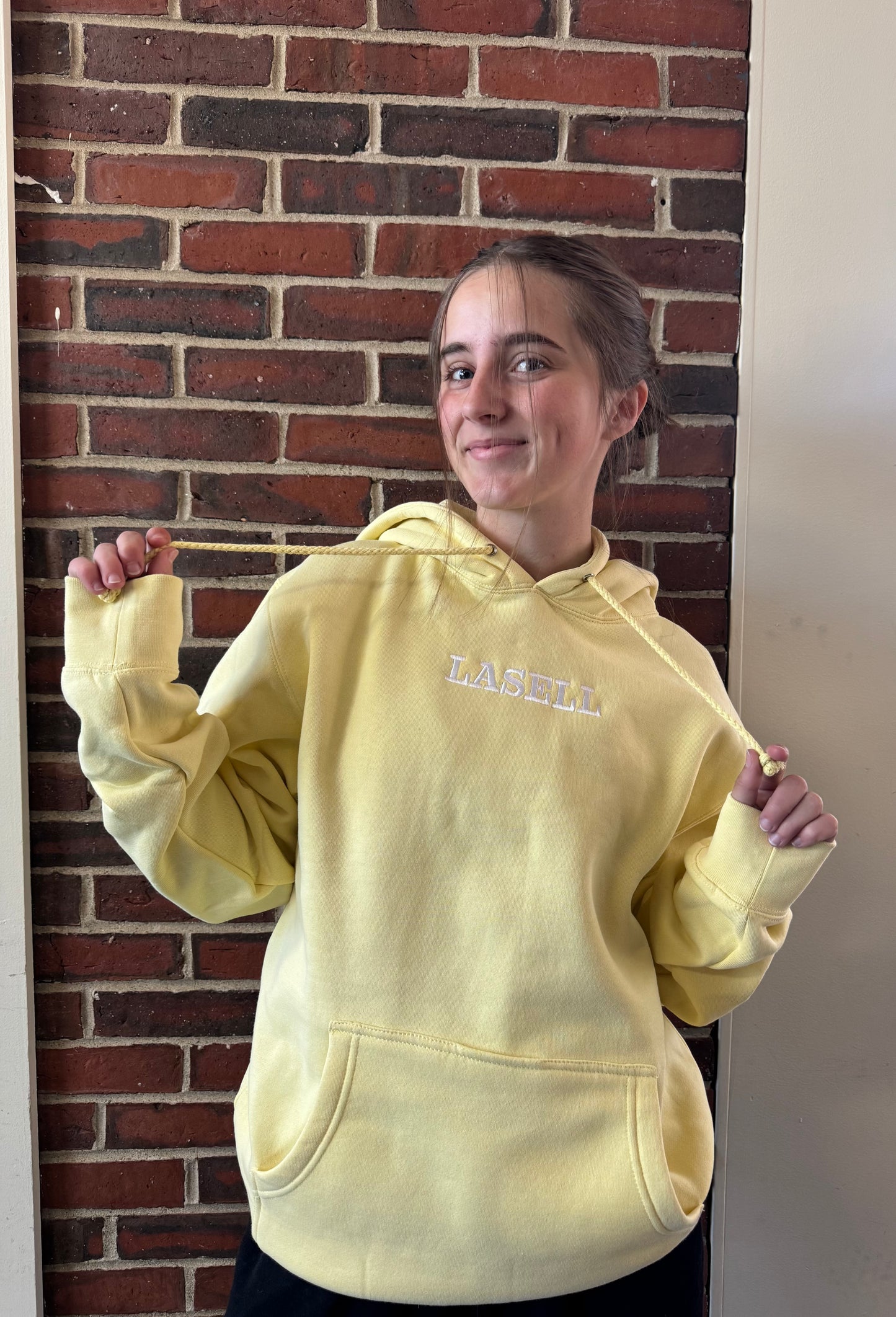 Lasell Butter Yellow Hoodie