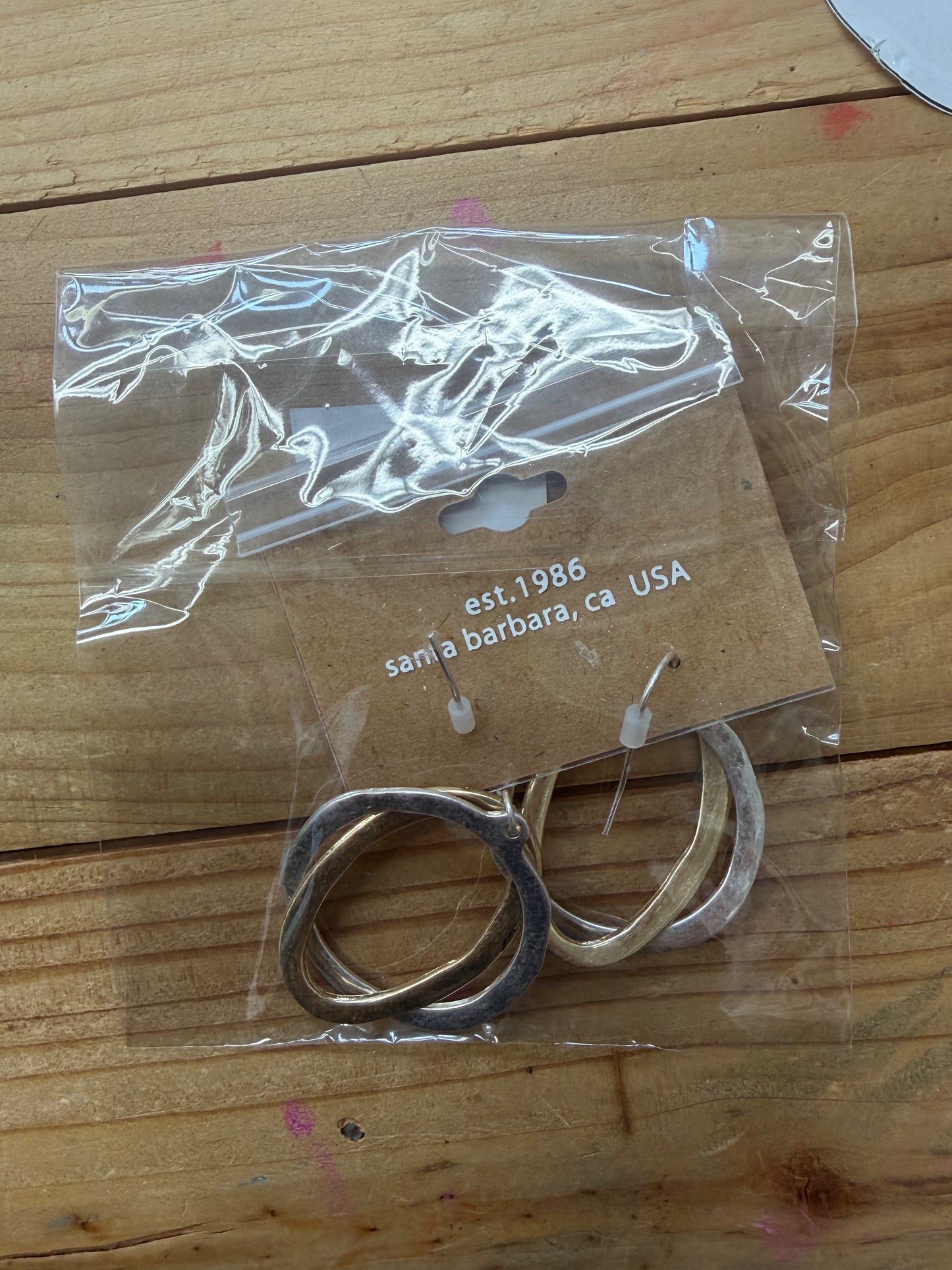 Museum mixed metal earrings