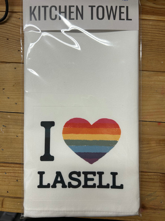 I heart Lasell Kitchen Towel