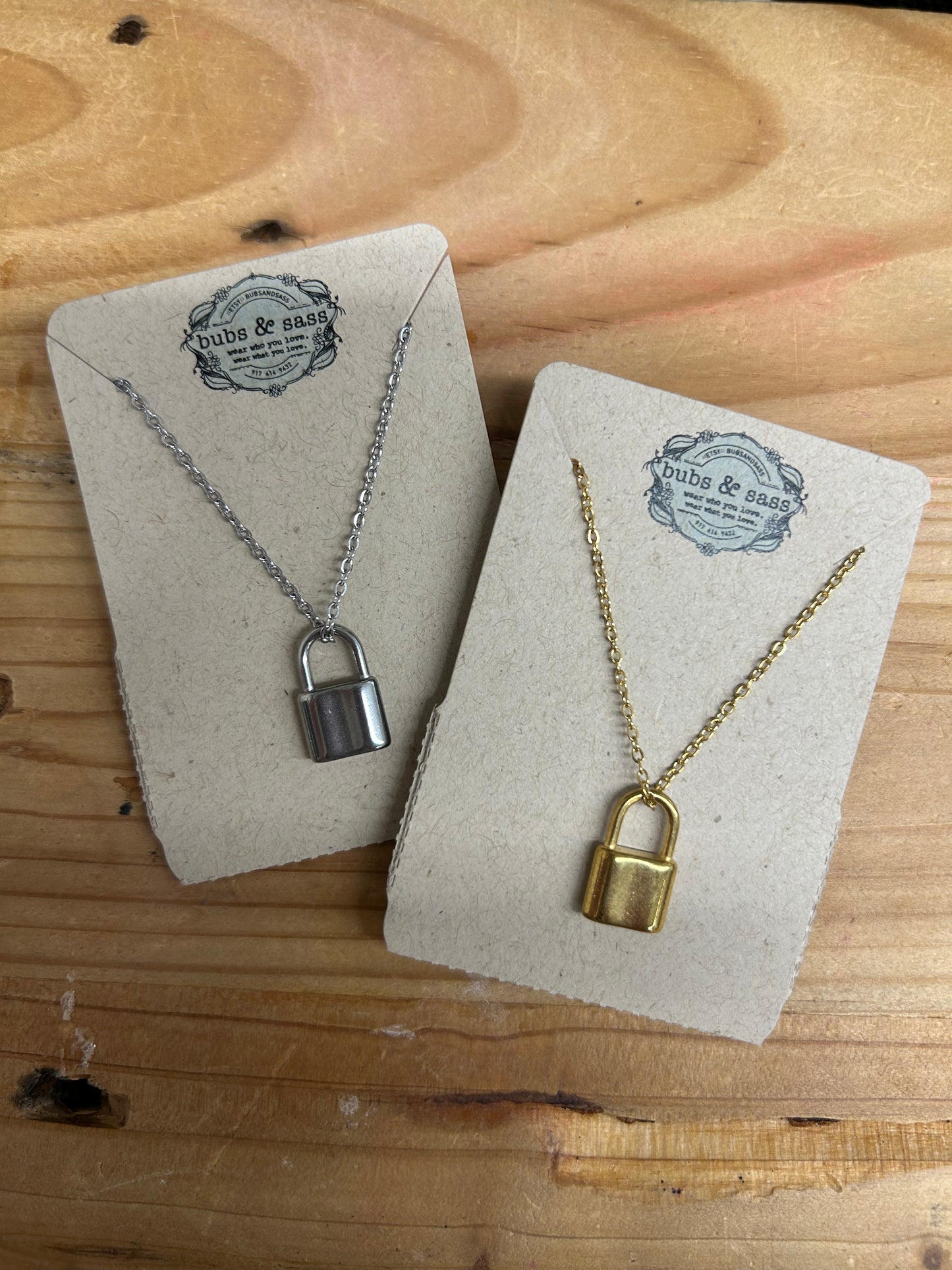 Padlock Cable Chain Necklace