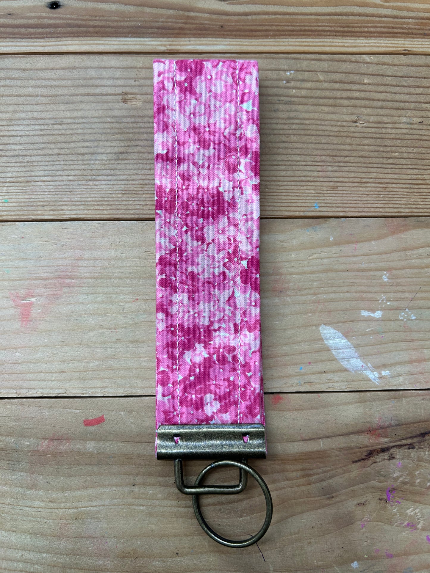 Pink Floral Keychain