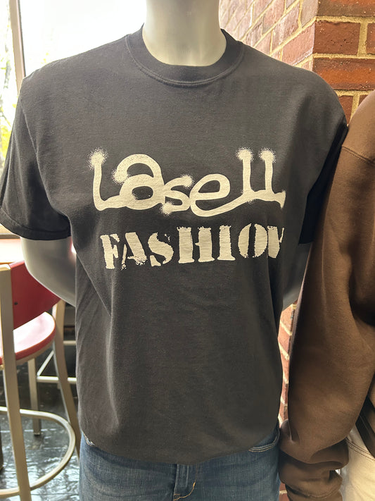 Black Spray Paint Lasell Fashion Tee