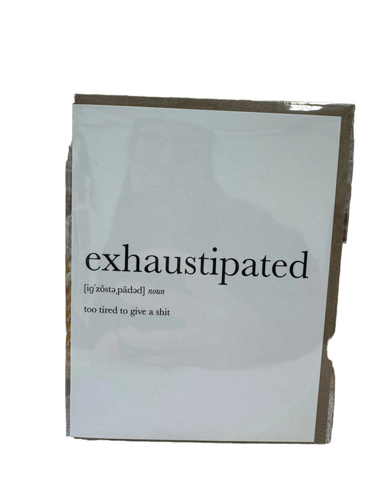 Exhaustipated Definition Everyday Sticker