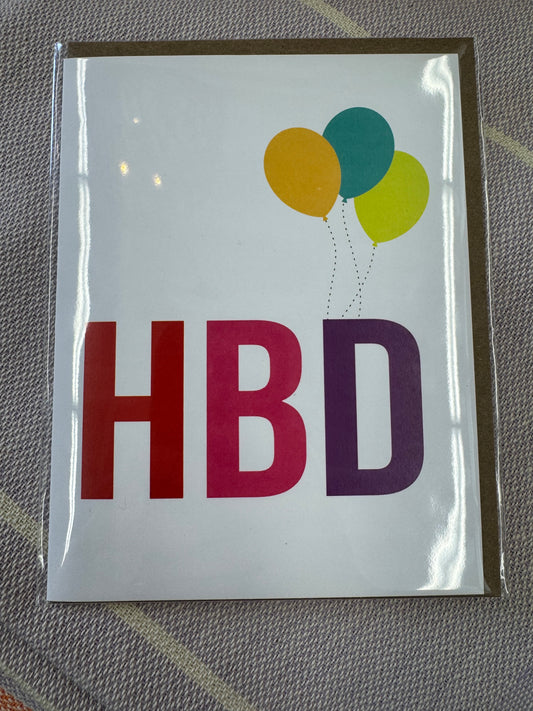 HBD Birthday Card