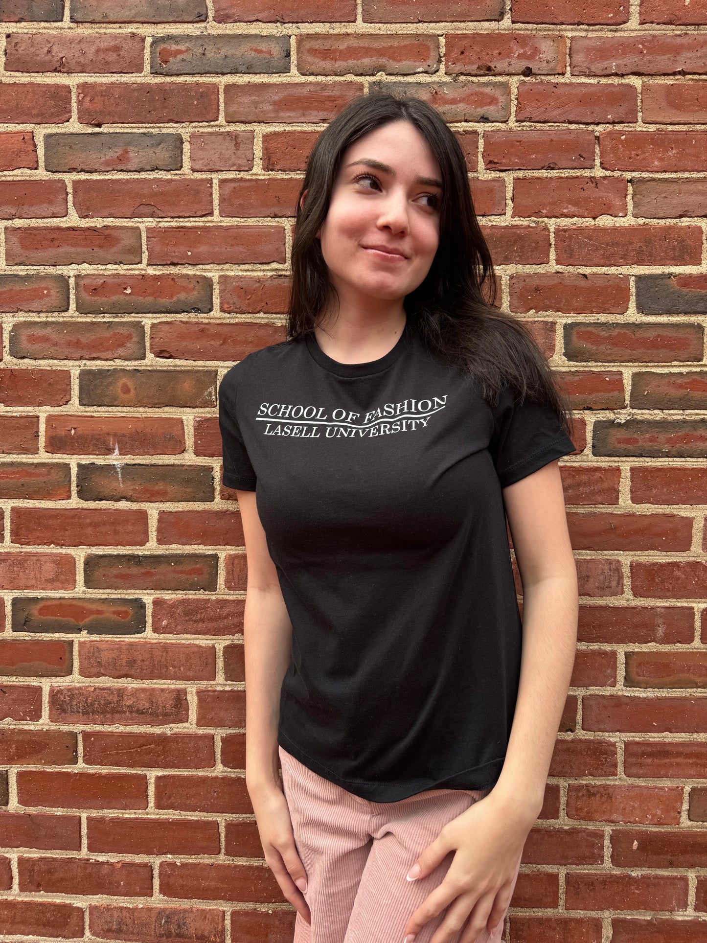 Lasell School of Fashion Black Tee