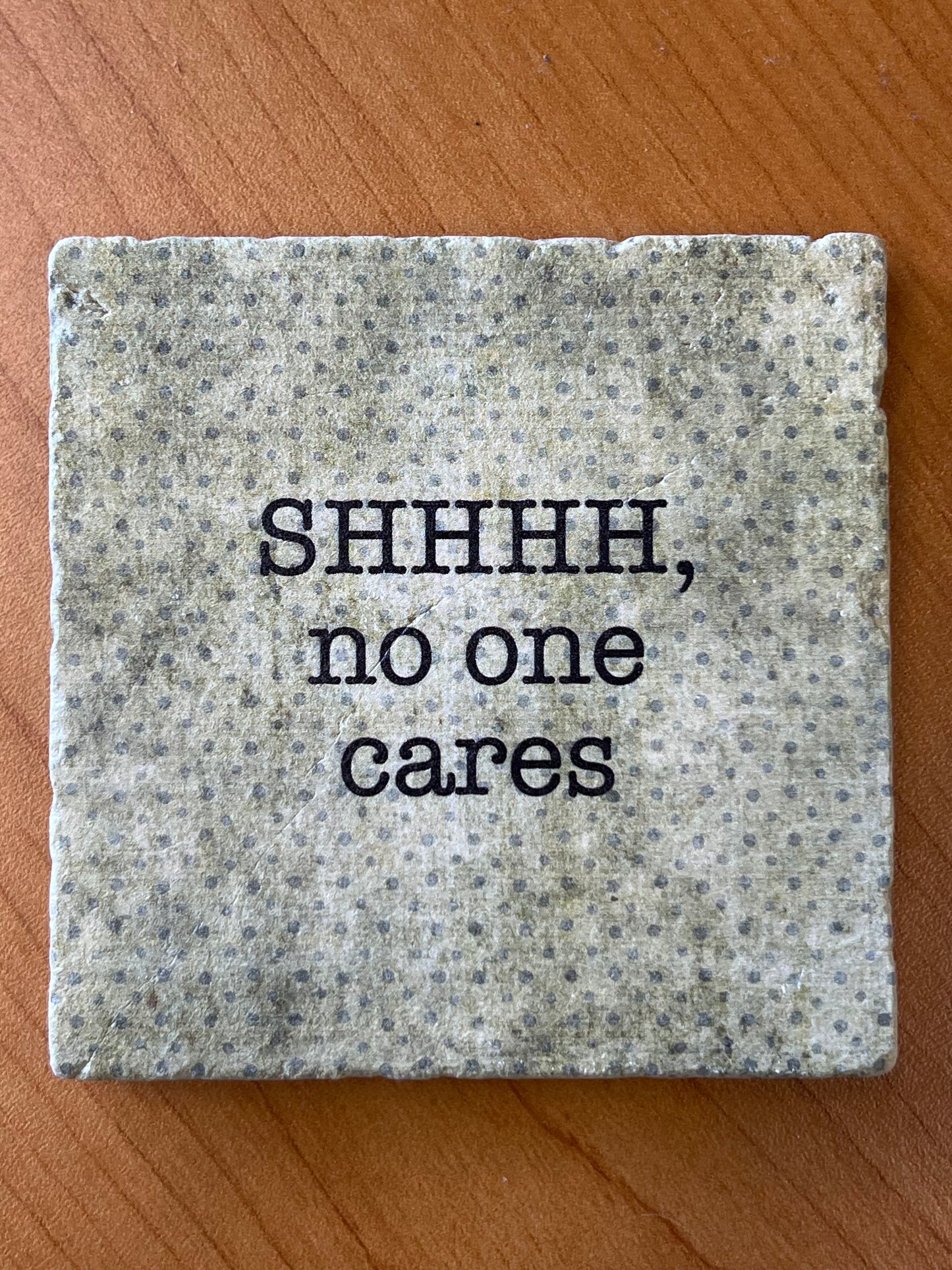 SHHH- Marble Coaster