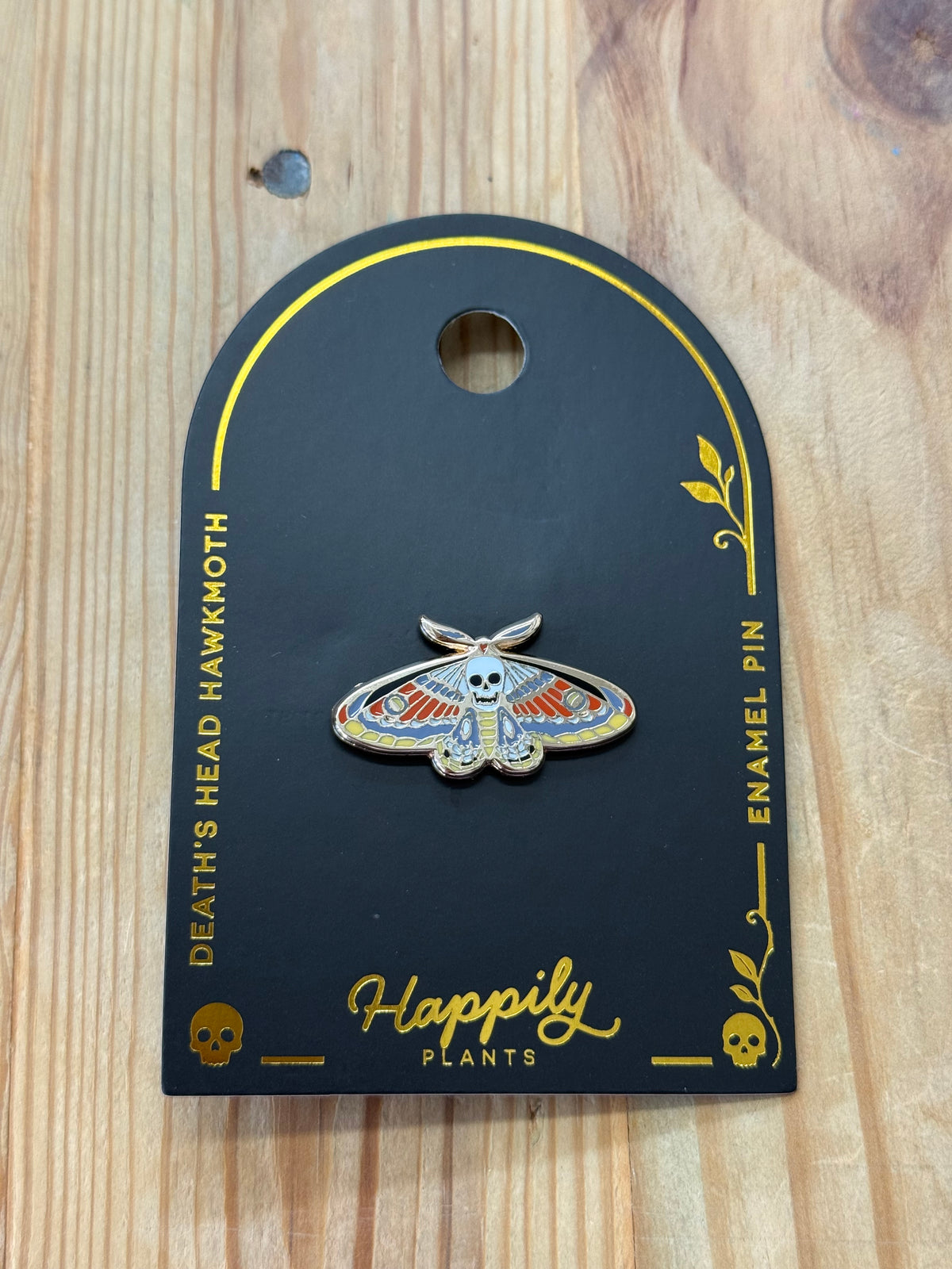Death's Head Hawkmoth Enamel Pin